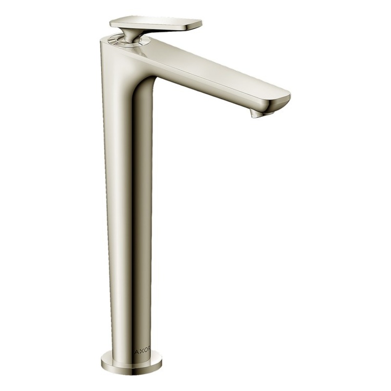 Lavatory Faucet Citterio C 250 1 Lever ADA WaterSense Polished Nickel 1.2 Gallons per Minute Deck Mount Less Drain 1 Hole CoolStart EcoRight AirPower Comfort Zone