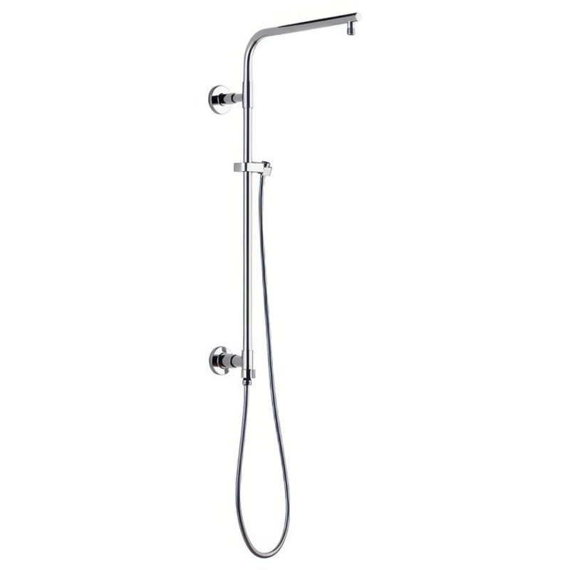 Shower Column Emerge Universal Showering Components Round Contemporary Lumicoat Polished Nickel 26 Inch