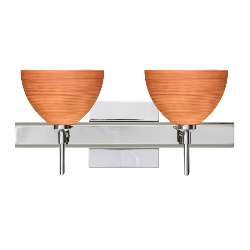 Besa 2SW-4679CH-CR-SQ Brella Two Light Wall Sconce Chrome (Discontinued)