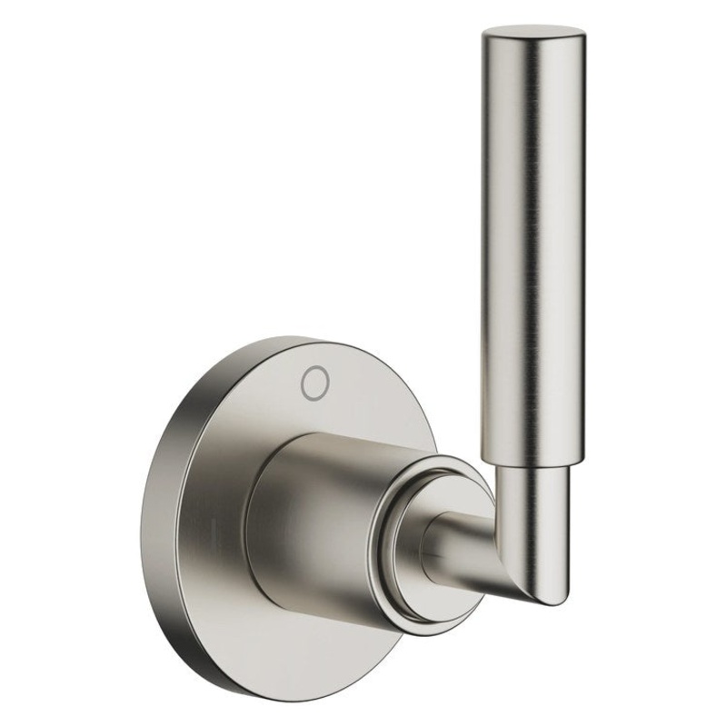 Diverter Trim TARA Wall Mount Concealed Two-Way with Shut-Off Function Brushed Platinum 1 Lever ADA