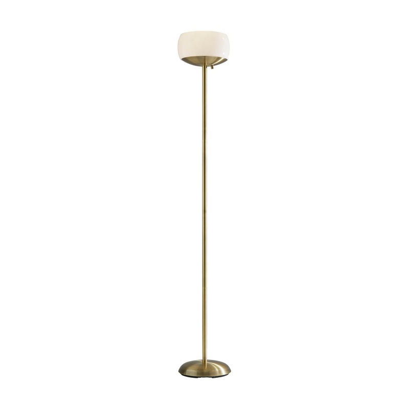 Jessica 300W Torchiere Antique Brass