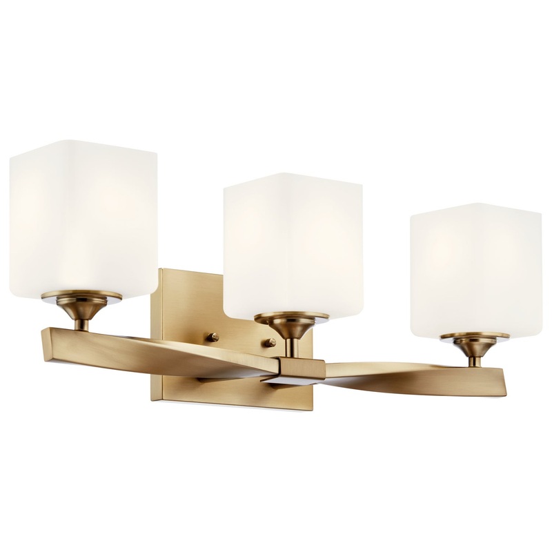Kichler 55002CPZ Three Light Bath, Champagne Bronze