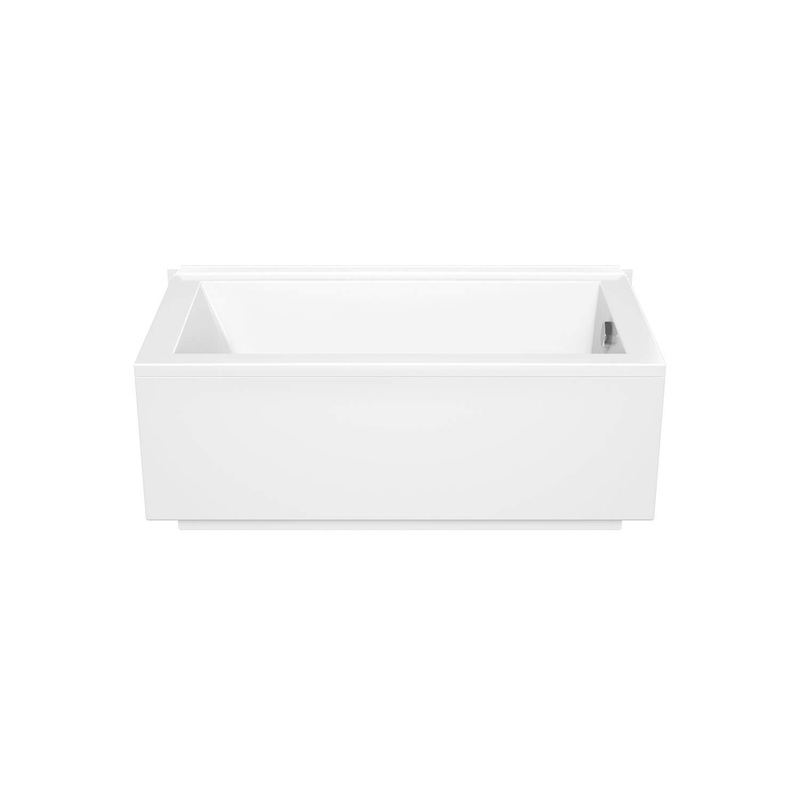 MAAX 410010-000-001-101 ModulR 6032 (Without Armrests) Acrylic Corner Right Right-Hand Drain Bathtub in White