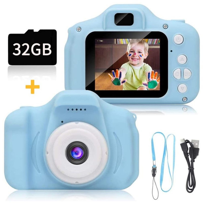 Mini Digital Children Camera Kids Camera 2.0″ LCD Toy 32G Card HD