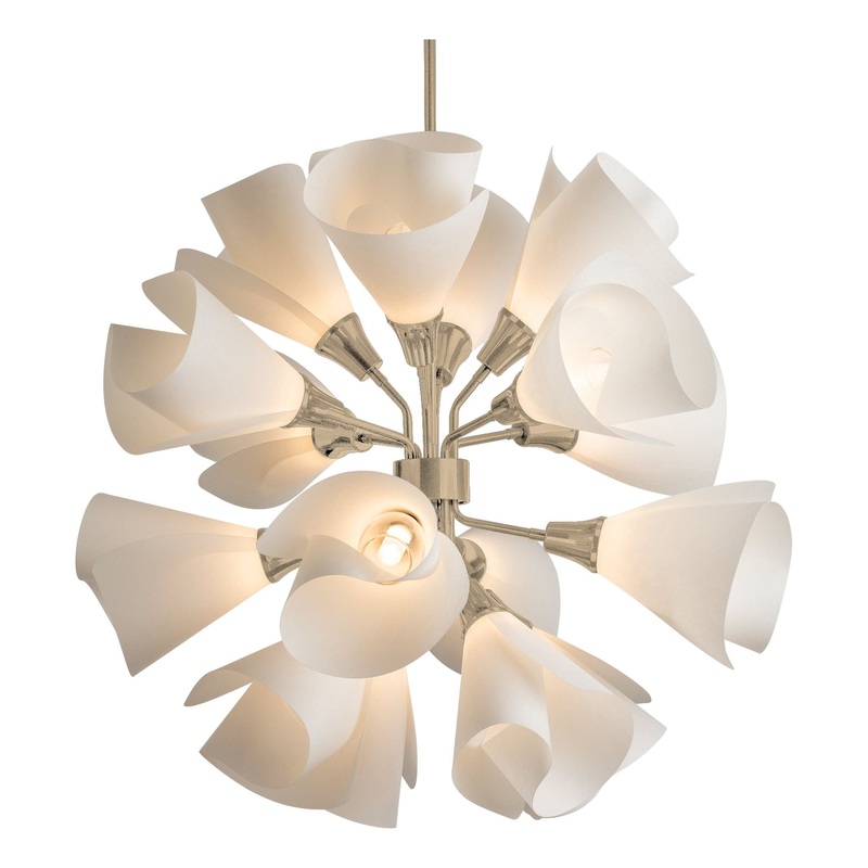 Mobius 16-Light Orb Pendant Soft Gold