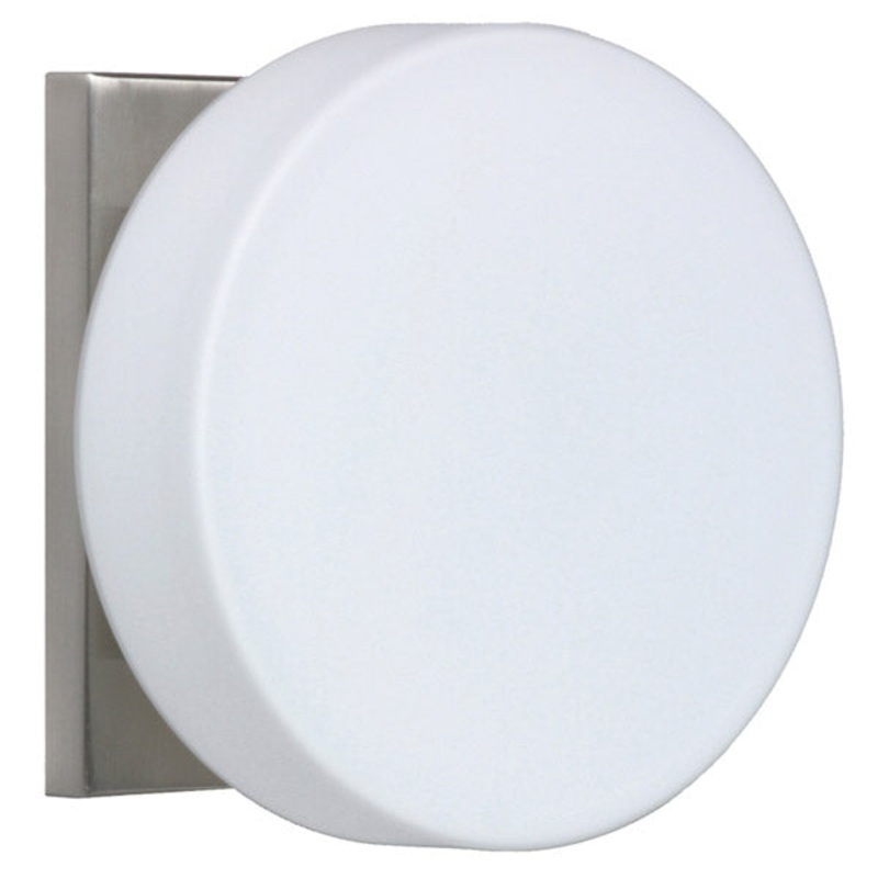 One Light Wall Sconce from the Ciro Collection in Satin Nickel Finish by Besa