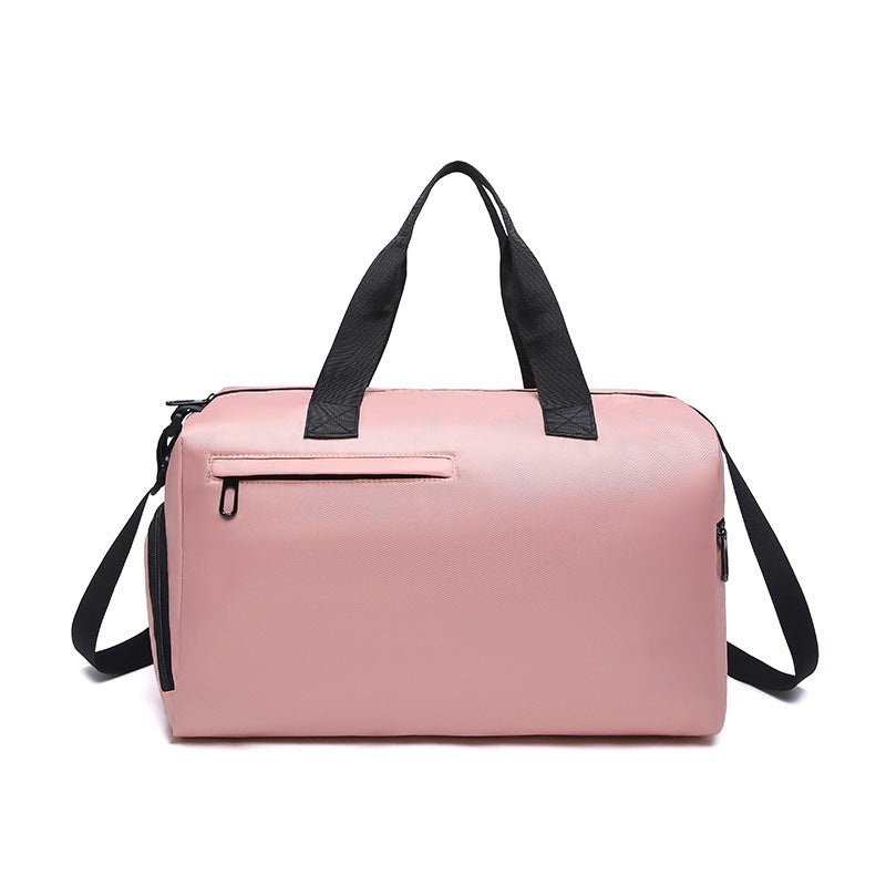 Pink Men’s Large Capacity Sports Duffel Bag with Wet/Dry Separation Pocket – Travel & Gym Tote