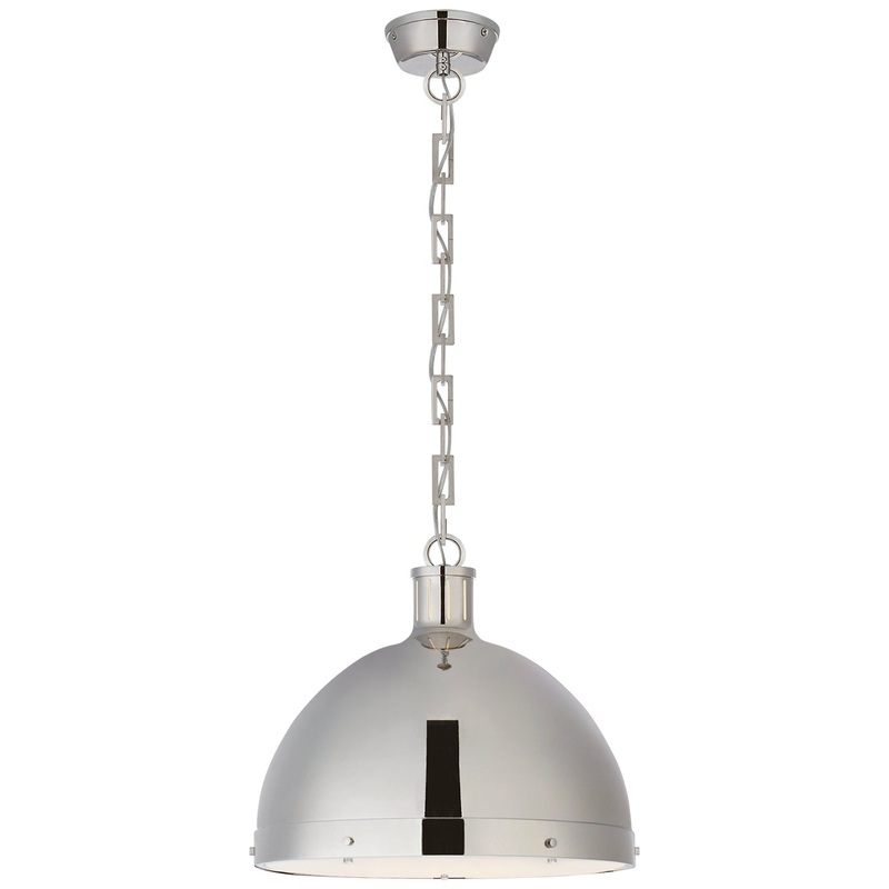 Two Light Pendant from the Hicks Collection in Polished Nickel Finish by Visual Comfort Signature
