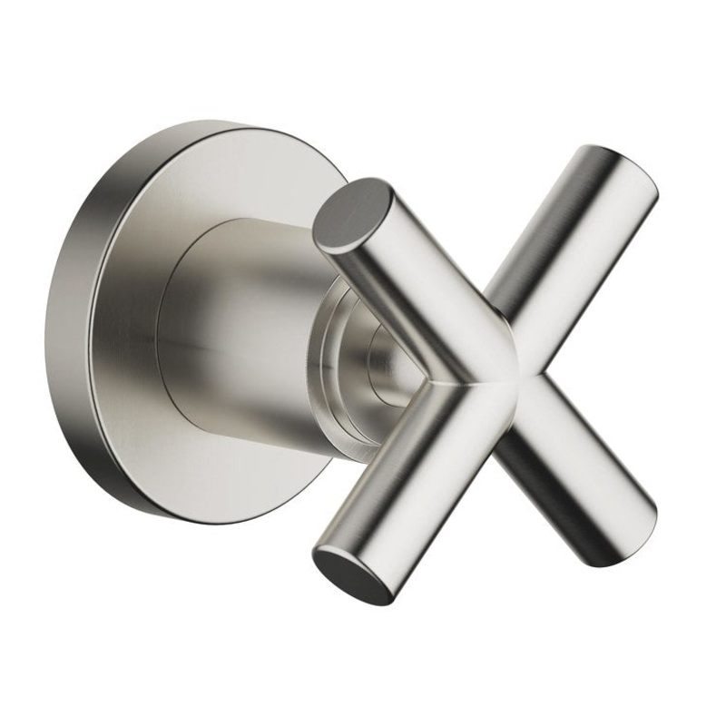 Volume Control Trim TARA Wall Mount 1 Cross Brushed Platinum ADA