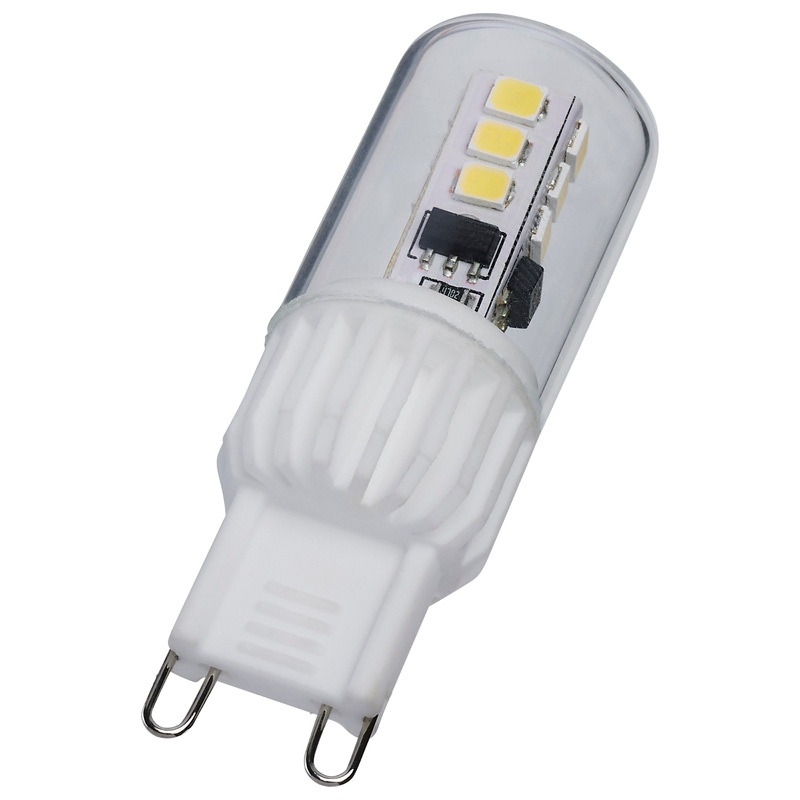 3.5 Watt Mini LED – G9 Base – 5000K – Clear Finish – 120 Volt Light Bulb by Satco