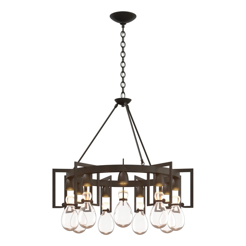 Apothecary Circular Chandelier Dark Smoke