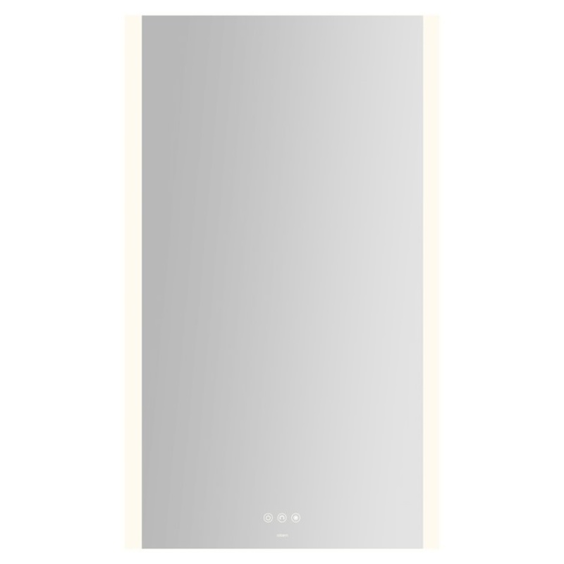 Bathroom Mirror Instinct with Vertical Edge Lighting Rectangular 24 x 40 Inch Wall Mount