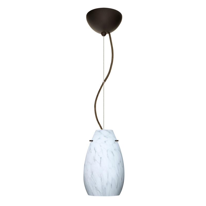 Besa 1KX-412619-LED-BR Pera One Light Pendant Bronze