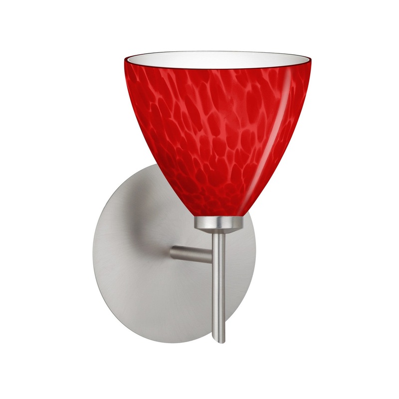 Besa 1SW-1779RC-LED-SN Besa Mia Mini Sconce LED Wall Sconce Satin Nickel