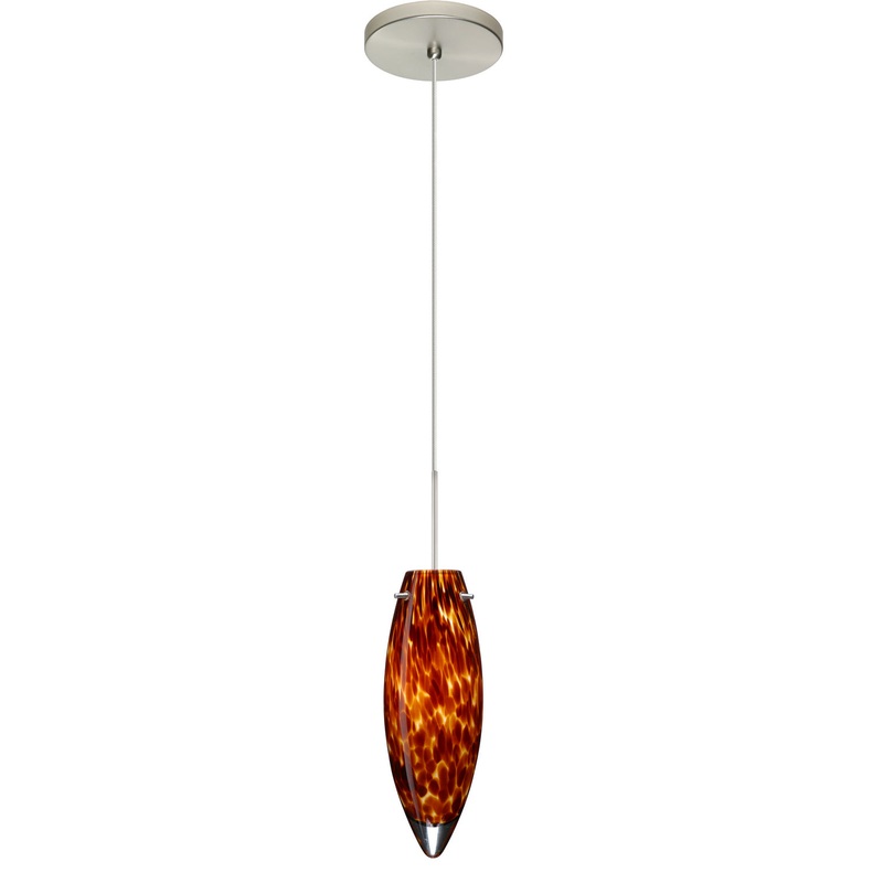 Besa 1XT-409618-LED-SN Juliette One Light Pendant Satin Nickel (Discontinued)