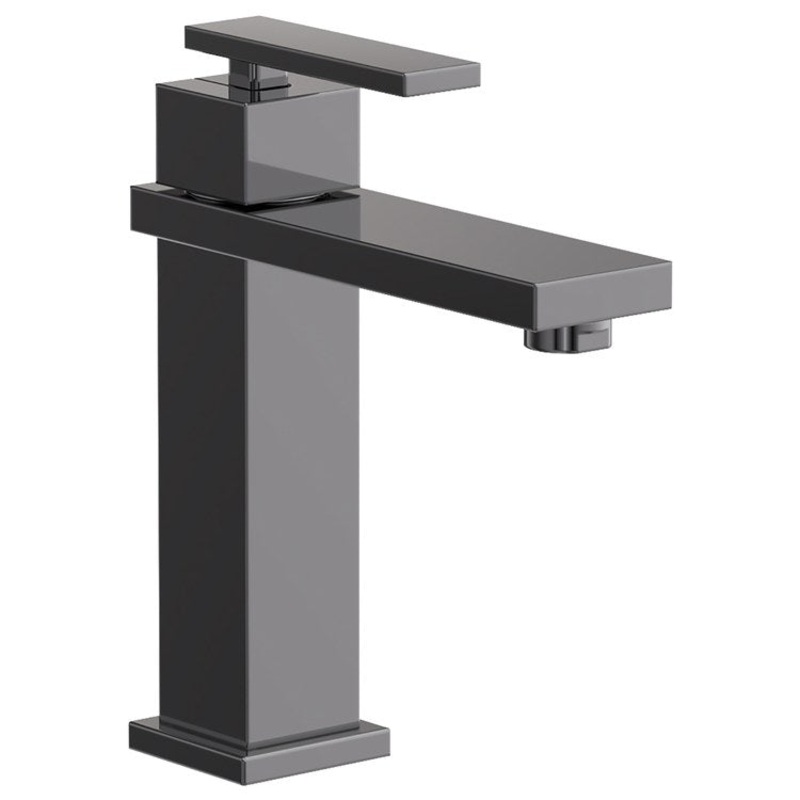 Lavatory Faucet Skylar 1 Lever ADA Midnight Chrome 1.2 Gallons per Minute Brass Spout Height 5-1/7 Inch