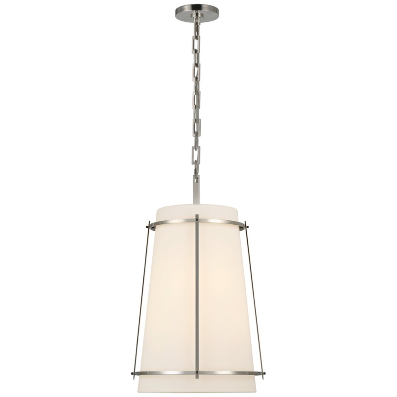 LED Pendant from the Callaway Collection in Polished Nickel Finish by Visual Comfort Signature