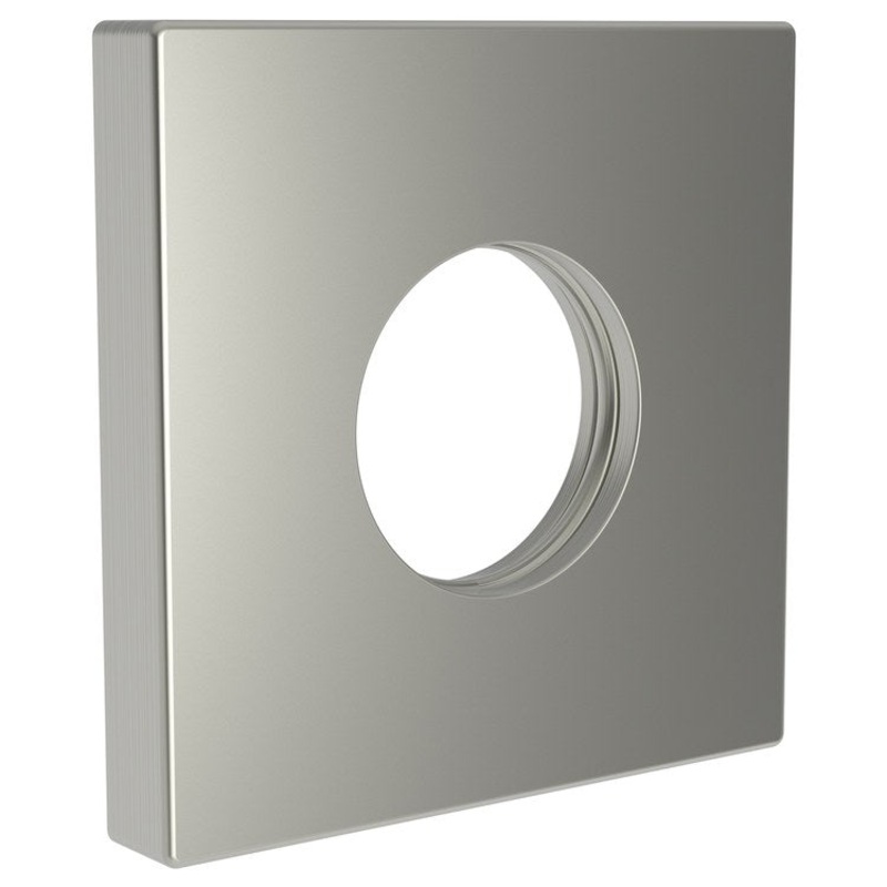 Shower Arm Flange Square Satin Nickel PVD 2-1/2 Inch Brass