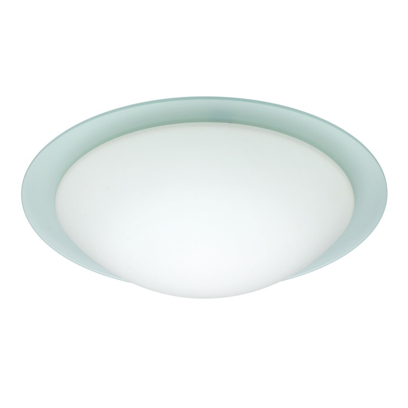 Two Light Ceiling Mount from the Ring Collection in White Finish by Besa