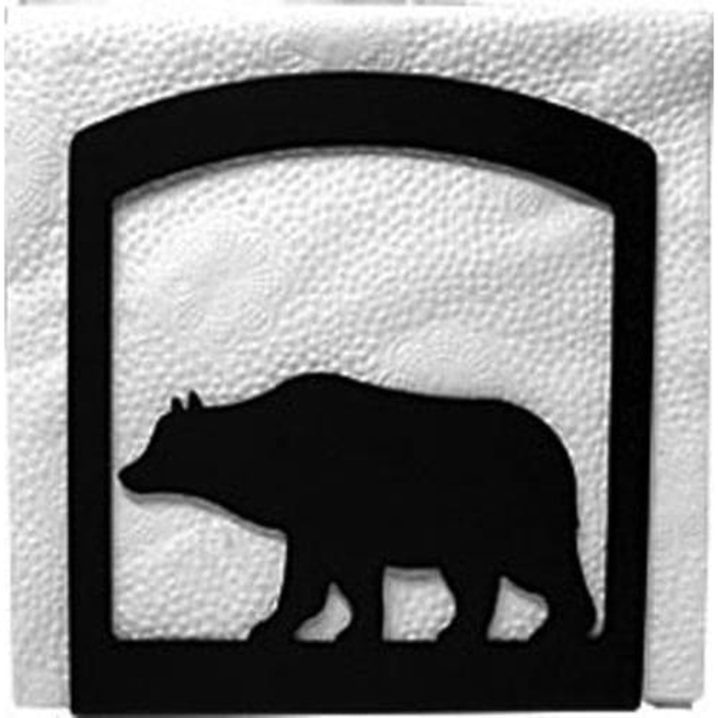 Village Wrought Iron NH-14 Bear Napkin Holder