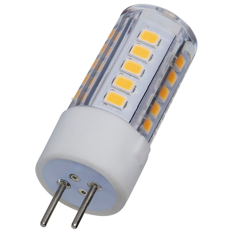 4.5 Watt T6 LED – Clear Finish – GY6.35 Base – 3000K – 12 Volt Light Bulb by Satco