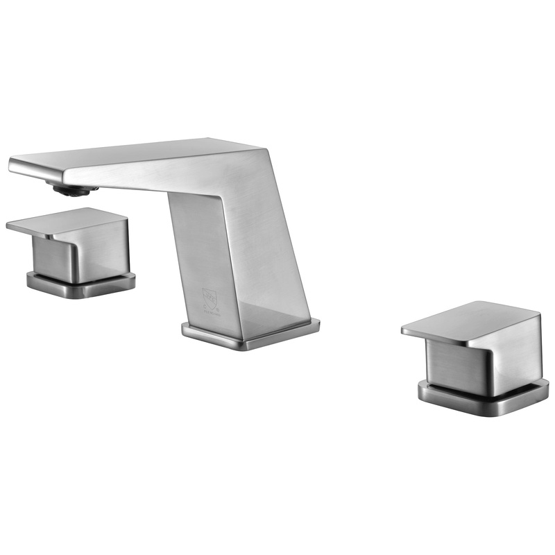 ALFI brand AB1471-BN Brushed Nickel Modern Widespread Bathroom Faucet