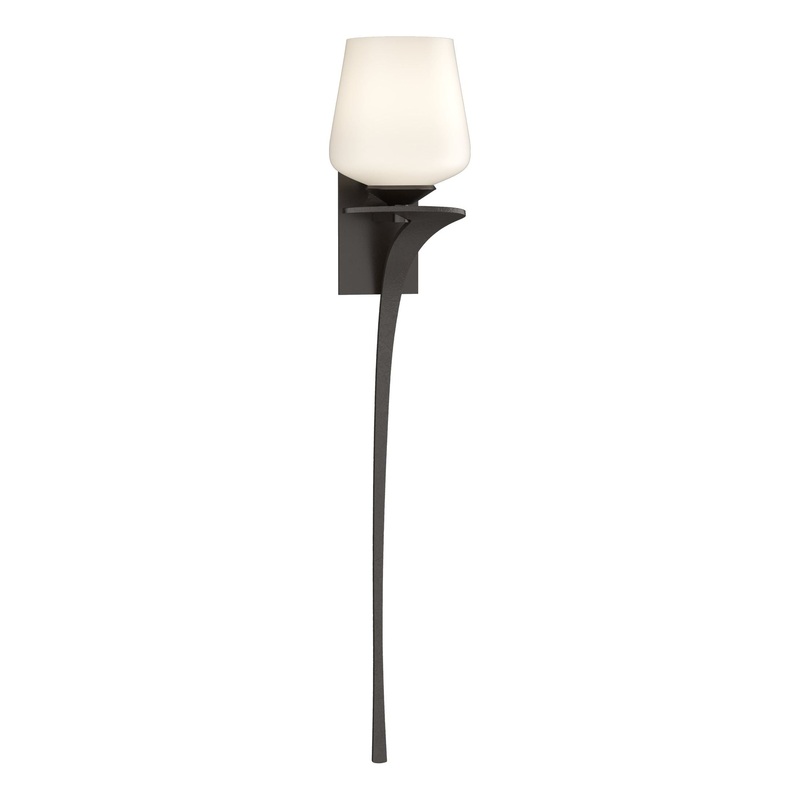 Antasia Single Glass 1-Light Sconce Oil Rubbed Bronze Right
