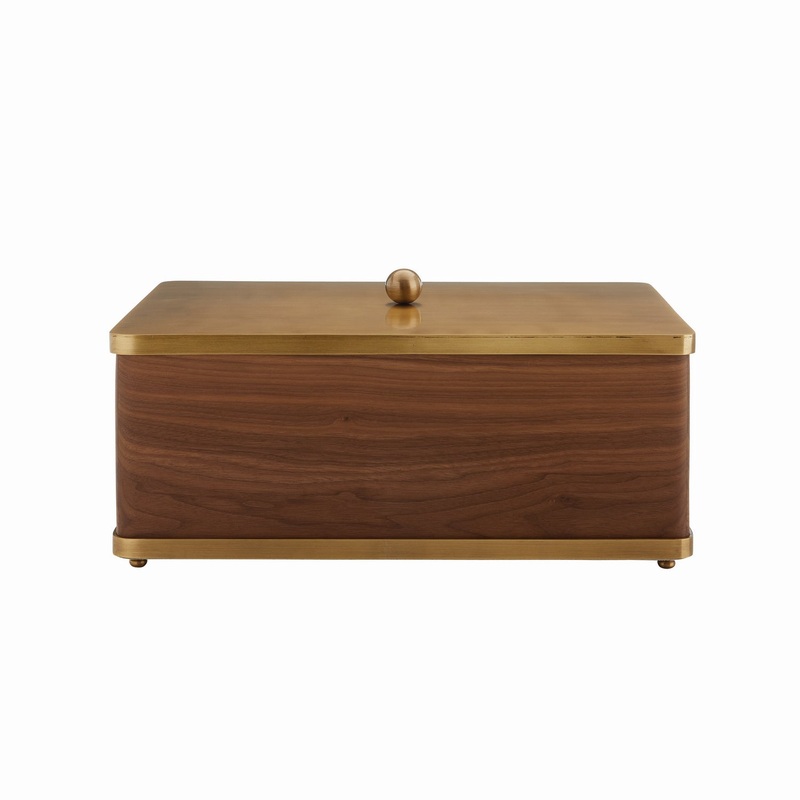 Arteriors DJ2058 Gabriella Box Satin Walnut