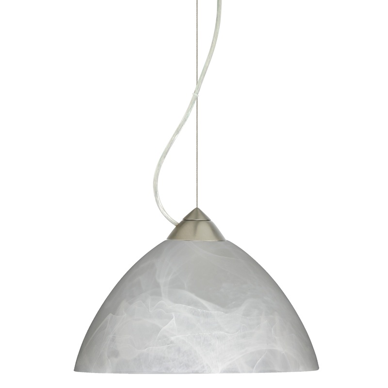 Besa 1KX-420152-SN Tessa One Light Pendant Satin Nickel