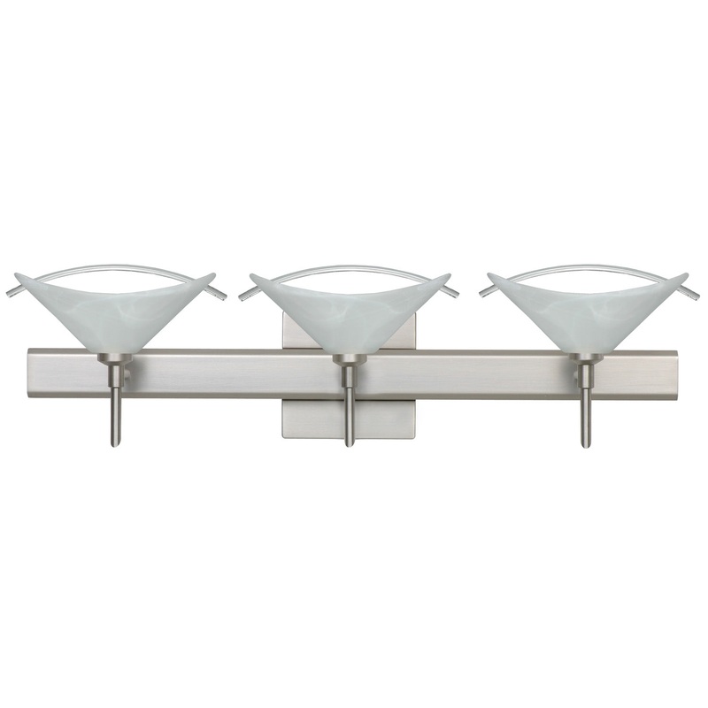Besa 3SW-181304-SN-SQ Hoppi Three Light Wall Sconce Satin Nickel