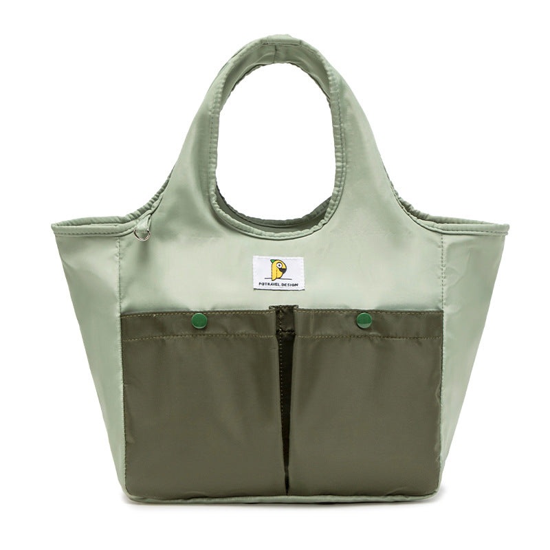 Insulated Lunch Tote Bag – Large Capacity, Multi-Pocket, Waterproof & Stain-Resistant Lining(green)