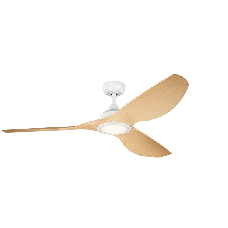 Kichler 300365MWH 65″ Ceiling Fan, Matte White
