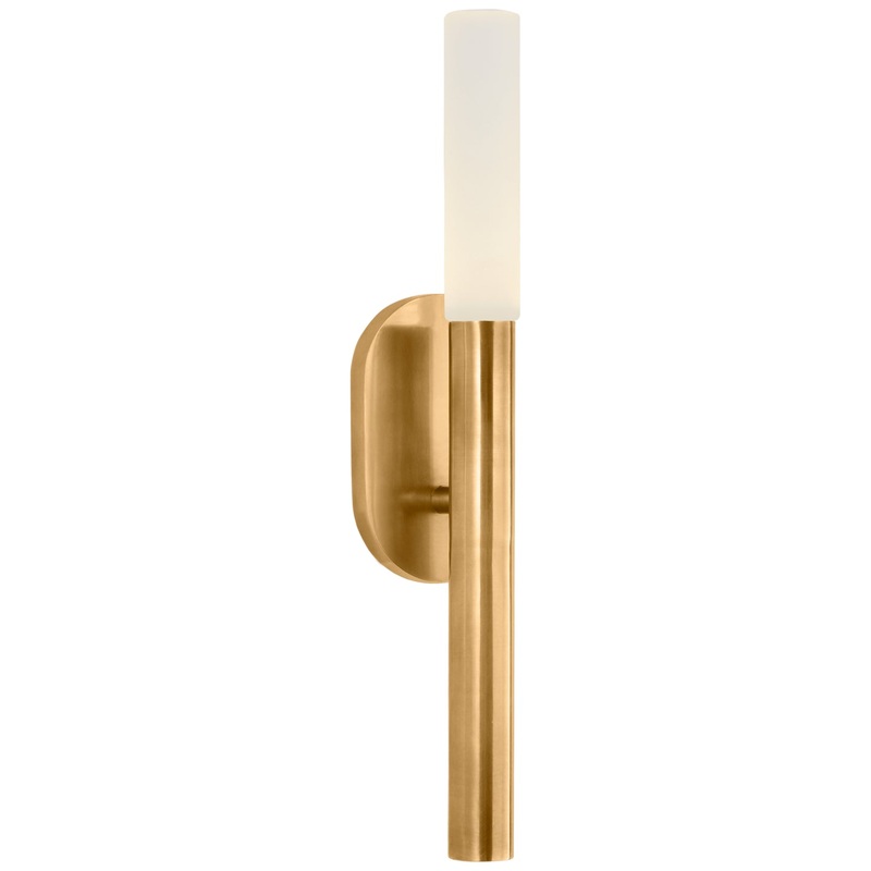LED Bath Sconce from the Rousseau Collection in Antique-Burnished Brass Finish by Visual Comfort Signature