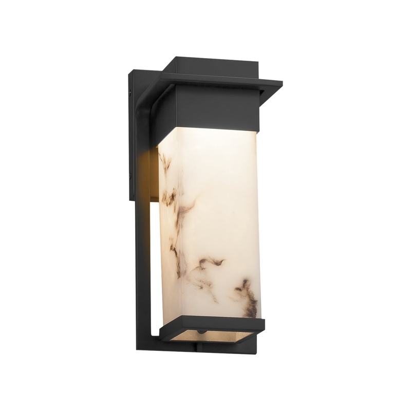 LED Wall Sconce from the LumenAria Collection in Matte Black Finish by Justice Designs