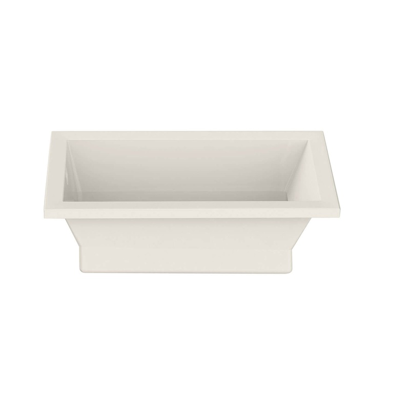 MAAX 102786-000-007 Aiiki 7236 Acrylic Drop-in End Drain Bathtub in Biscuit