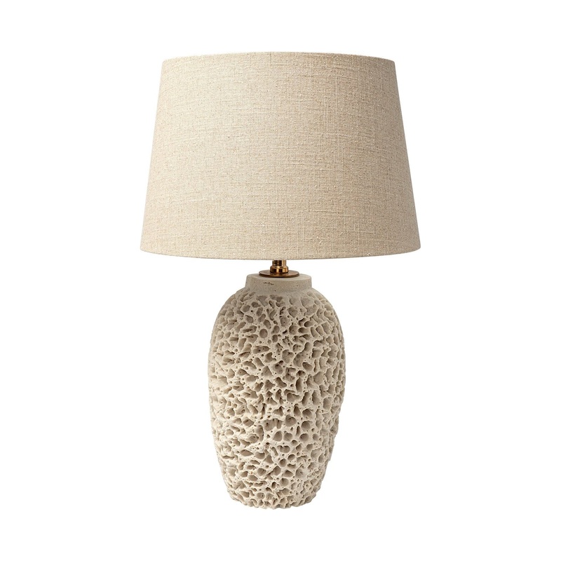 Mariam Table Lamp Beige Resin