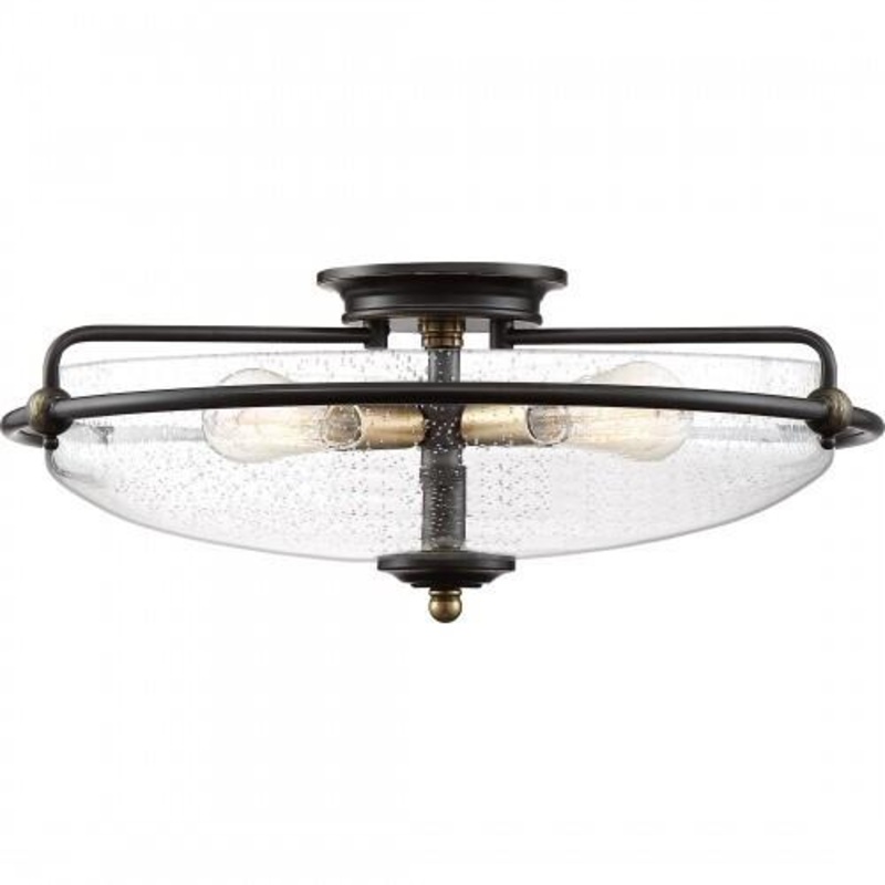 Quoizel GFC1621PN Griffin Flush mount 21″d palladian bronze Flush Mount