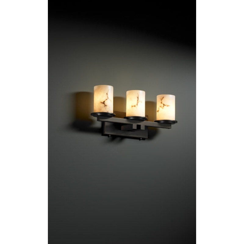 Two Light Bath Bar from the LumenAria Collection in Dark Bronze Finish by Justice Designs