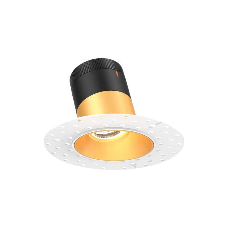 3″ Modular Downlight Gold (Trimless) 35 Degrees Sloped Ceiling
