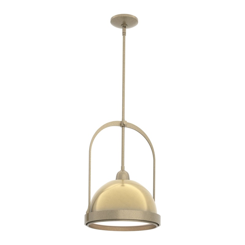 Atlas Small Pendant Soft Gold Modern Brass