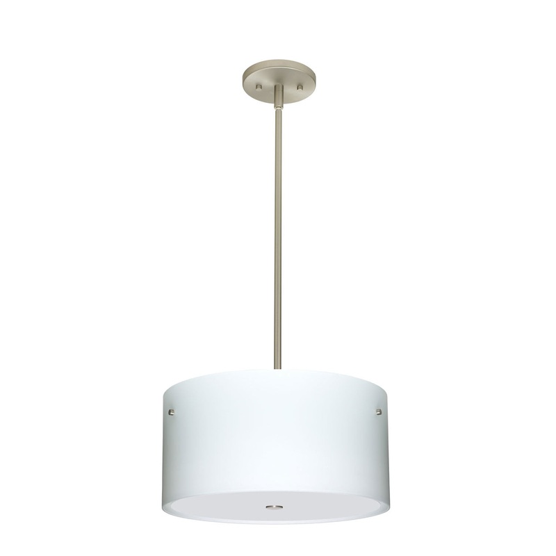 Besa 1KT-400807-SN Tamburo Three Light Pendant Satin Nickel (Discontinued)