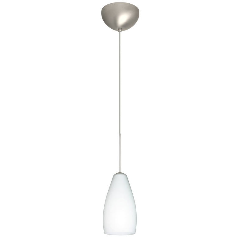 Besa 1XC-719807-LED-SN Karli One Light Pendant Satin Nickel