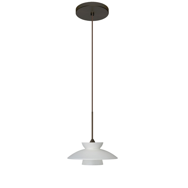 Besa 1XT-271825-LED-BR Trilo One Light Pendant Bronze