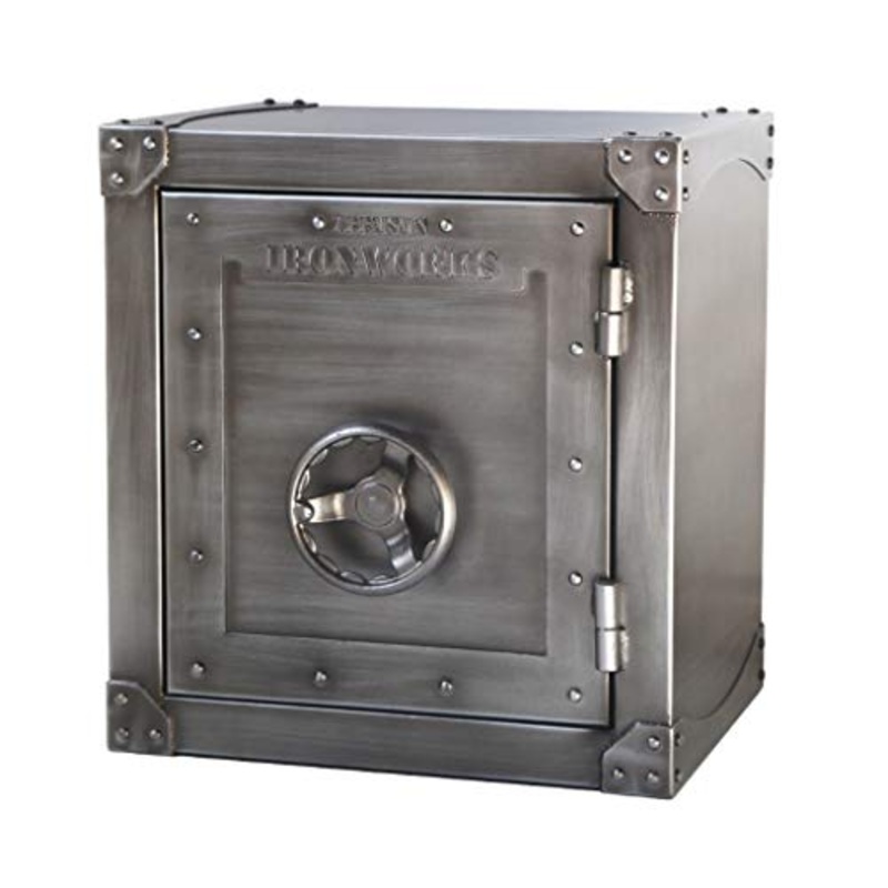 Comodino Comodino armadietto in Ferro battuto Armadio Laterale Industriale Camera da Letto (Color : Gray, Size : 50 * 40 * 55cm)