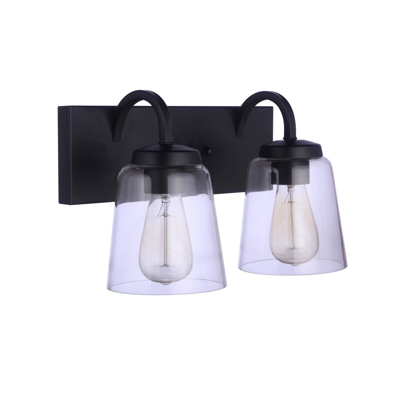 Craftmade 16314FB2 Elsa Two Light Vanity Flat Black