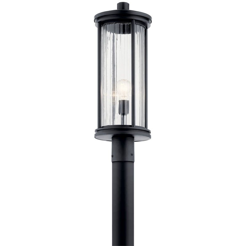 Kichler 59025BK One Light Outdoor Post Mount, Black