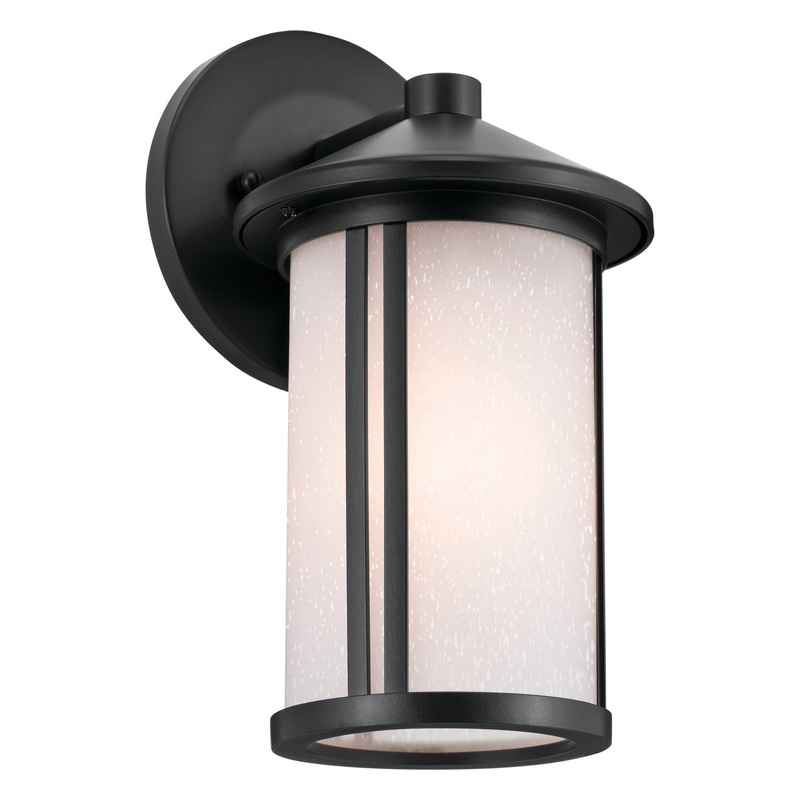 Kichler 59098BK One Light Outdoor Wall Mount, Black