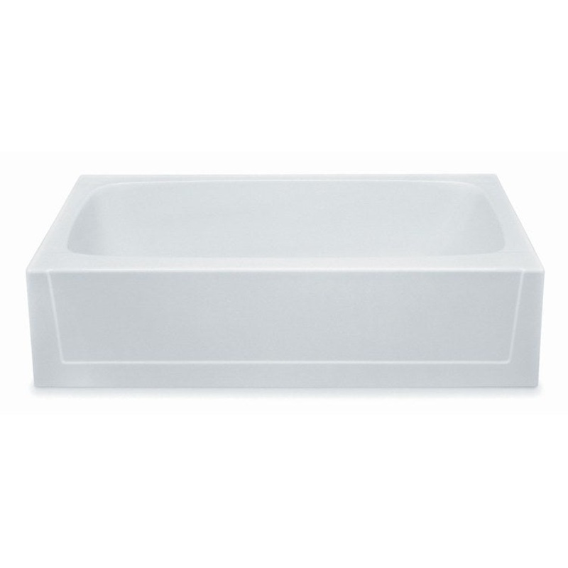 Soaking Tub Alcove Left Drain Linen Rectangle 50 Gallons 60 x 30 x 15 Inch