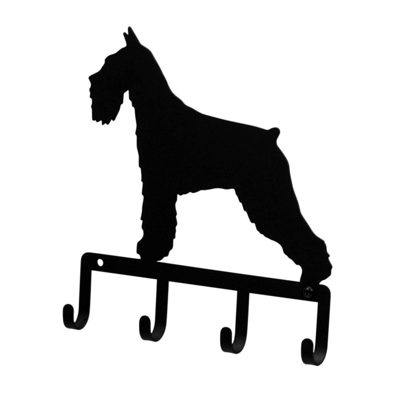 Village Wrought Iron KH-242 Schnauzer Key Holder