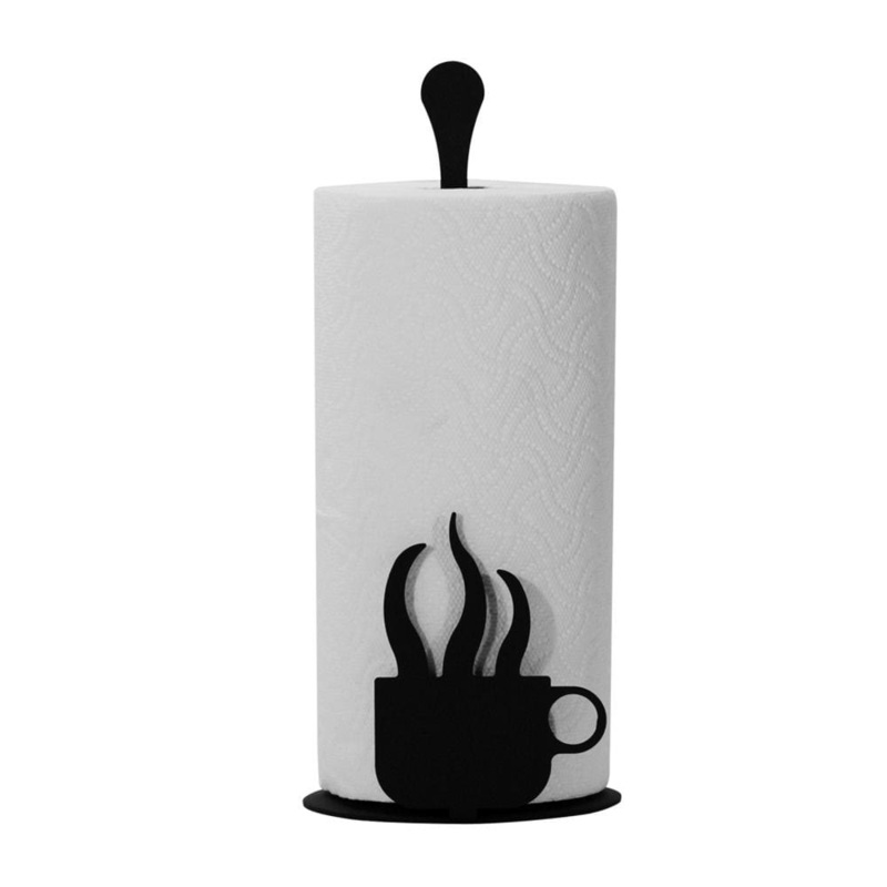 Village Wrought Iron PT-C-66 Coffee Cup Paper Towel Stand